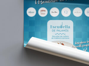 Lona con los restaurantes participantes de la Escudella de Palamós
