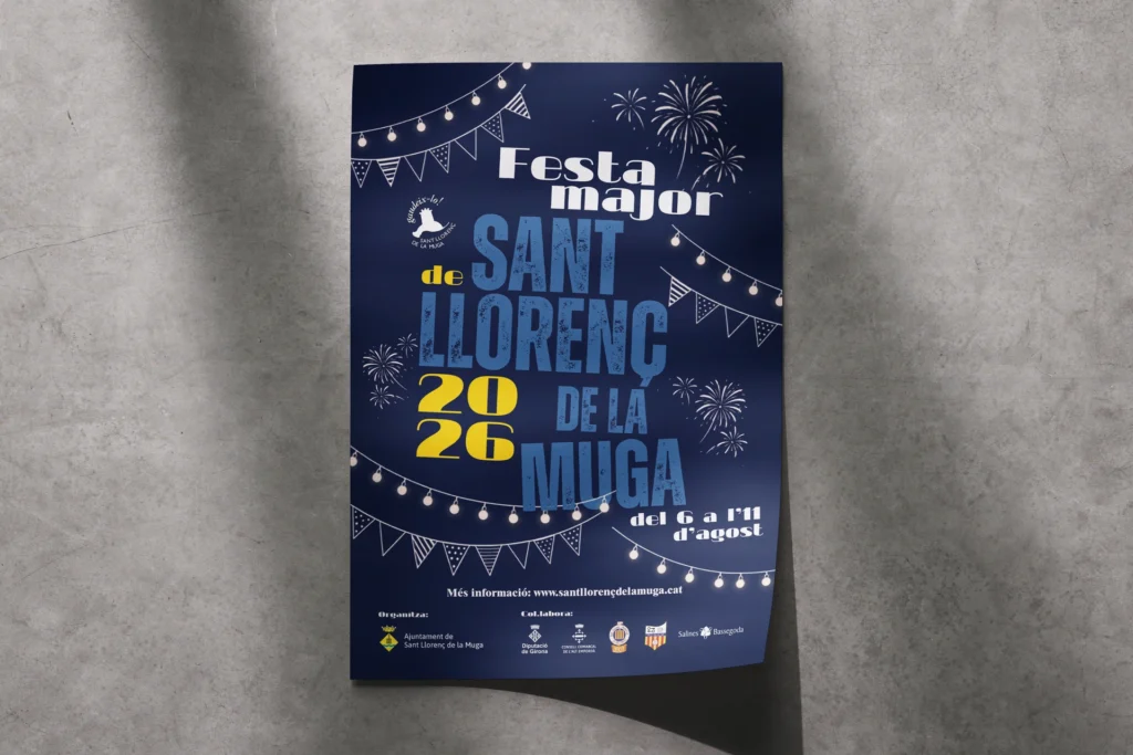 Cartell de la Festa Major 2026 de Sant Llorenç de la Muga