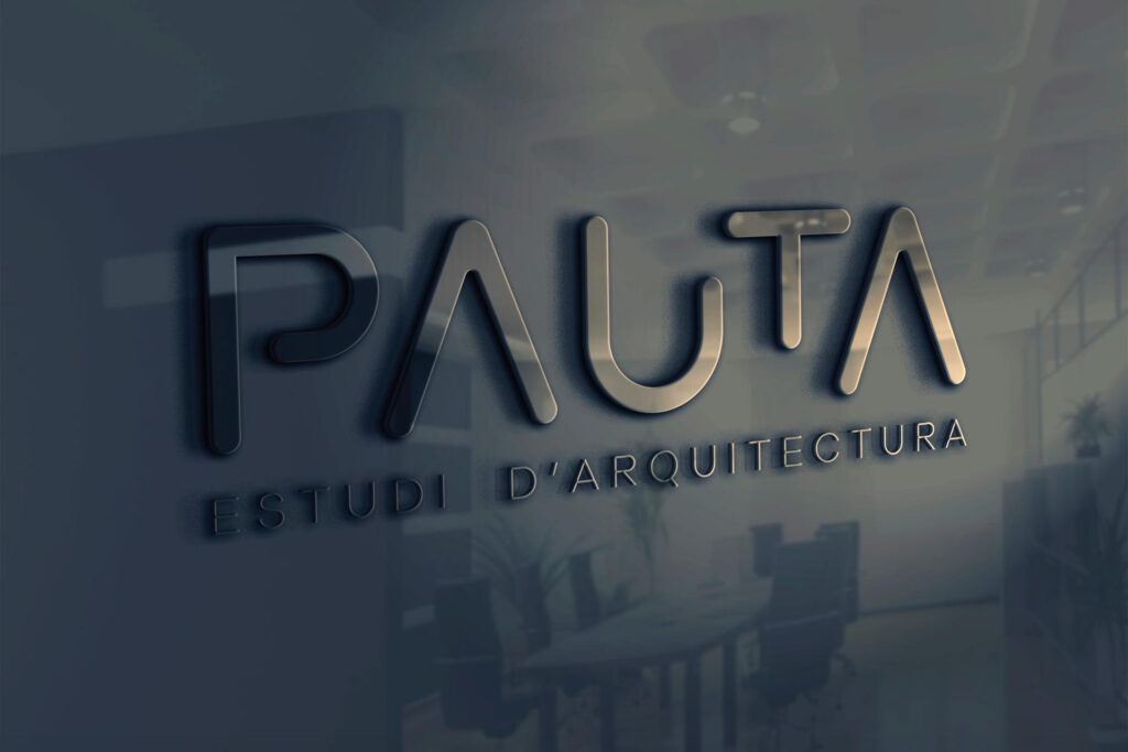 Aplicación del logotipo de PAUTA en vidrio