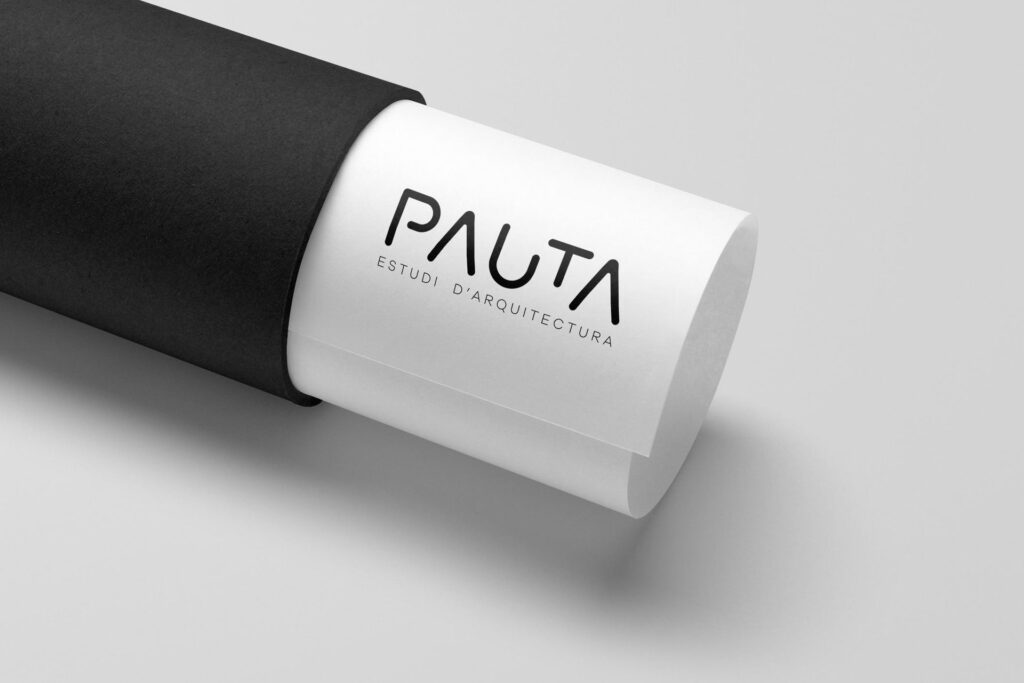 Papelería corporativa enrollada de PAUTA