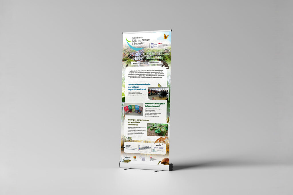 Roll-up Patrimoni natural a les Guilleries de la Càtedra de l’Aigua, Natura i Benestar
