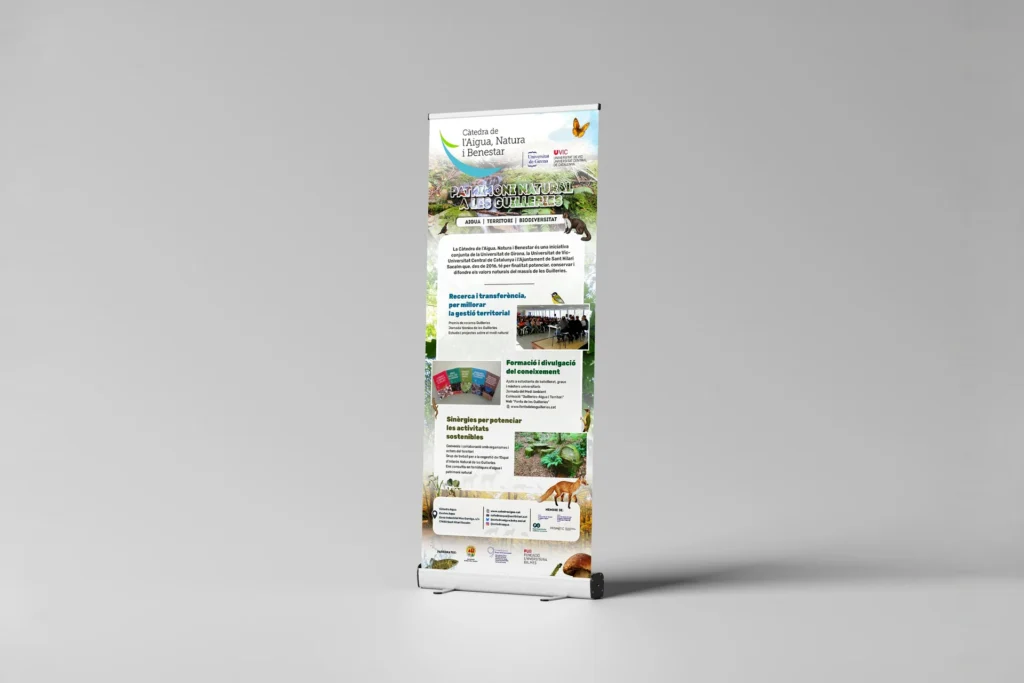 Roll-up Patrimoni natural a les Guilleries de la Càtedra de l’Aigua, Natura i Benestar