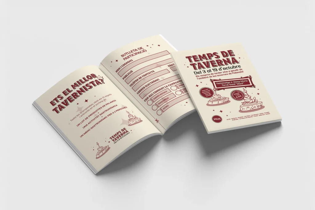 Libreto y papeleta de participación de Temps de Taverna 2025